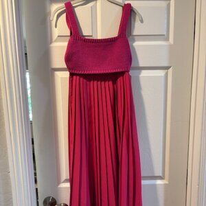 Full length Fuschia dress